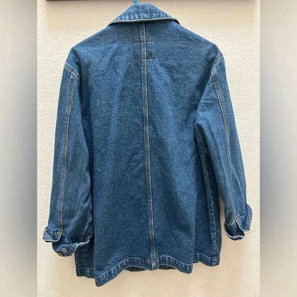 Vintage Ralph Lauren Jeans Co. Denim Chore Jacket Light Blue - Picture 8 of 10